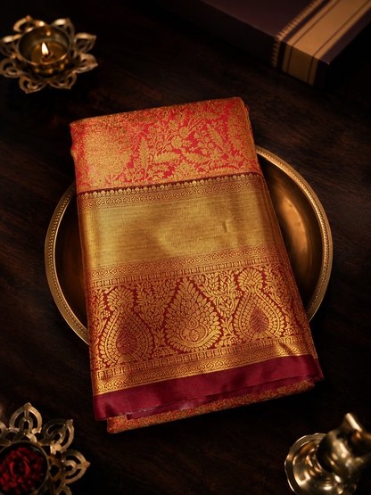 Swarna Gulab Heritage Silk Saree