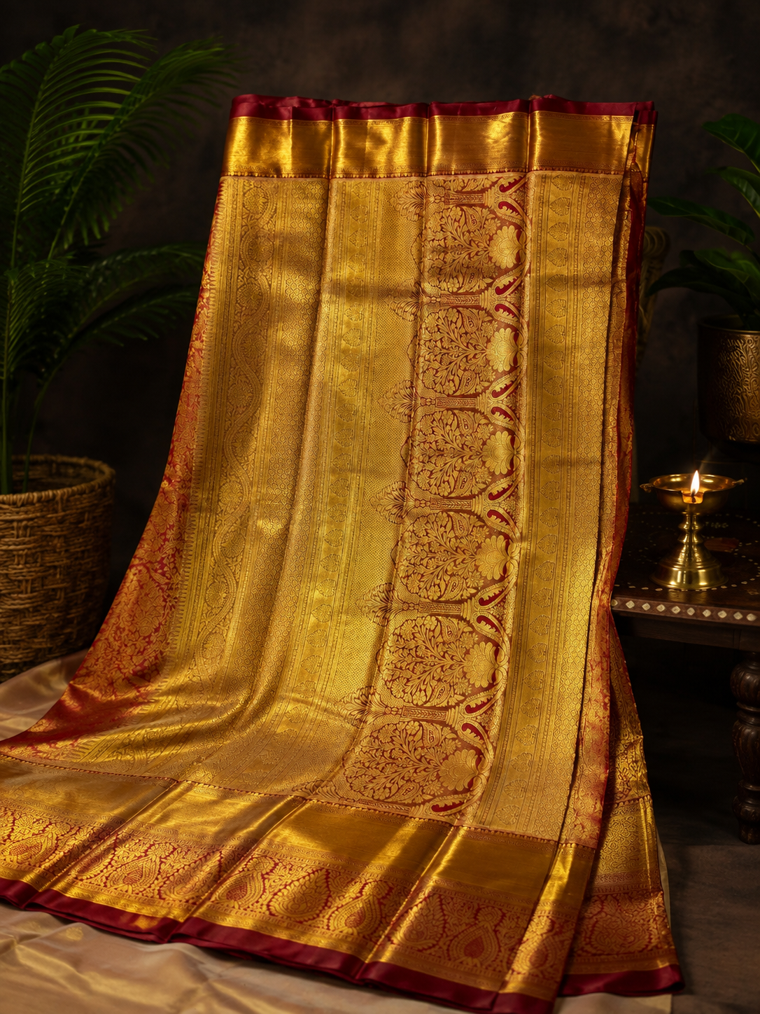 Swarna Gulab Heritage Silk Saree