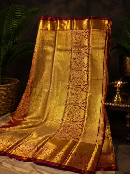 Swarna Gulab Heritage Silk Saree